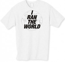 I ran the World tshirt as seen on Little Britain