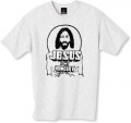 Jesus is my homeboy t-shirt.  The popular clothing line Urban Outfitters has launched numerous Jesus-themed apparel, their most popular being 2004's "Jesus is my Homeboy" T-shirts, which were publicized by the Hip-Hop artist Kanye West.