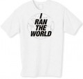 I ran the World tshirt as seen on Little Britain
