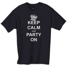 Keep calm and party on tshirt