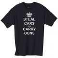 steal cars and carry guns tshirt