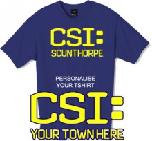 Custom print your own CSI tshirt