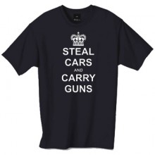 steal cars and carry guns tshirt